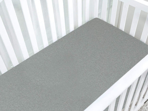 BlueSnail Waterproof Crib Fitted Sheets, Crib Mattress Protector for Standard Crib and Toddler Mattresses(2 Pack,Heather Gray)€¦