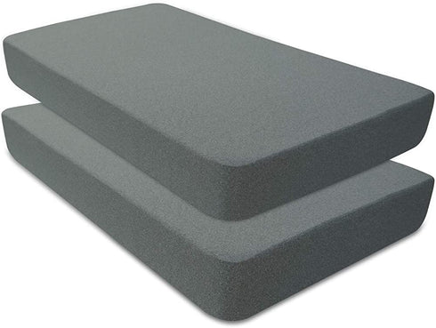 BlueSnail Waterproof Crib Fitted Sheets, Crib Mattress Protector for Standard Crib and Toddler Mattresses(2 Pack,Heather Gray)€¦