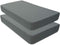 BlueSnail Waterproof Crib Fitted Sheets, Crib Mattress Protector for Standard Crib and Toddler Mattresses(2 Pack,Heather Gray)€¦