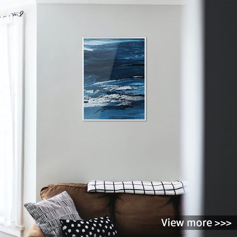Homso 12x16 Poster Frame in Silver with Thin Aluminum Metal edge and Clear Acrylic for Wall Mounting Horizontally and Vertically