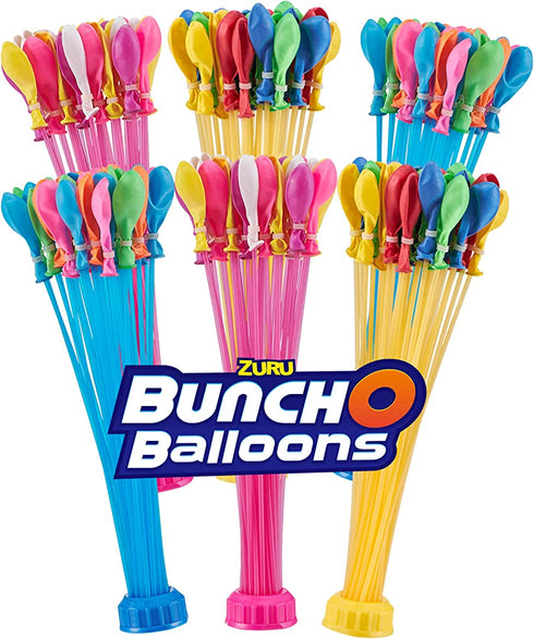 Bunch O Balloons Crazy Color (6 Pack) by ZURU, 200+ Rapid-Filling Self-Sealing Water Balloons for Outdoor Family, Friends, Children Summer Fun, Amazon Exclusive (6 Pack)