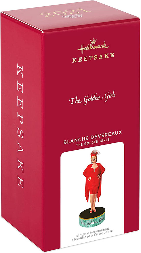 Hallmark Keepsake Christmas Ornament 2021, The Golden Girls Blanche Devereaux with Sound