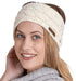 Brook + Bay Womens Winter Ear Warmer Headband - Fleece Lined Cable Knit Ear Band Covers for Cold Weather - Soft & Stretchy Head Wrap