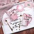Doublewhale Grandma Gifts - Mothers Day Gifts for Grandma - Birthday Gifts for Grandma from Granddaughter Grandson Grandchildren - Best Grandma Ever Marble Ceramic Coffee Mug 14Oz with Lid Pink
