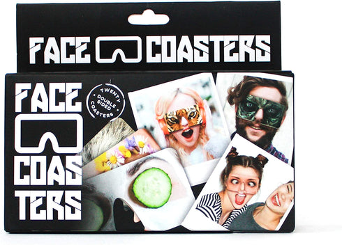 Gift Republic Face Coasters, Medium, MULTI