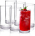 Golemas Plastic Drinking Glasses Set of 6, Reusable Acrylic Highball Tall Water Tumblers Glassware Sets, Dishwasher Safe Suitable for Bar, Home, Kitchen, Party, Outside(17 Ounce, Set of 6)