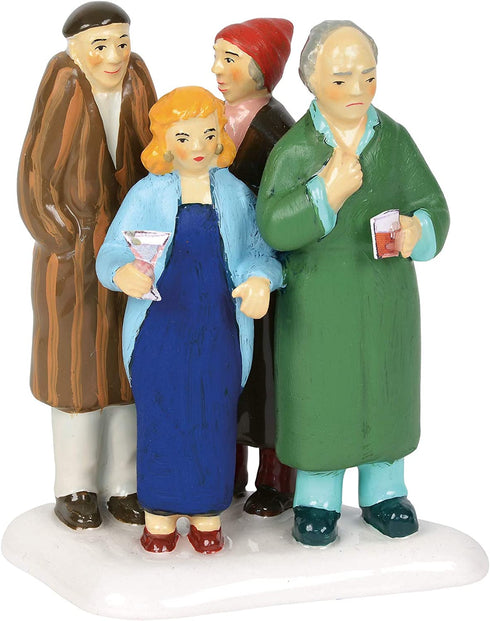 Department56 Snow Village Accessories National Lampoons Christmas Vacation Freezing Our Baguettes Off Figurine, 3.25 Inch, Multicolor