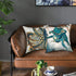 AOOPUC Marine Octopus Nautical Cushion Cover Throw Pillow Covers Set of 2 Outdoor Sofa Decor Squid Sea Animals Teal Golden Pillow Cases Cotton 18 X 18 Inches Square for Couch Sofa Bedroom Chair