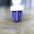 Grout Brush Scrubber Head V-Shaped Twist-on Attachment Tough Bristles for Narrow & Wide Kitchen Shower Tub Tile Surfaces - by ELITRA HOME