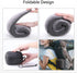 Visenta Neck Pillow for Travel. Premium Memory Foam. 360 Degree Neck Support Provides Incredible Comfortable. Dual-Side Chin Support. Compressible with Travel Pouch. Great Gift Choice. (Gray)