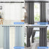 Curtain Rods for Windows 30 to 62 Inch, 1 Inch Black Curtain Rod Set, Stainless Steel Heavy Duty Drapery Rods with Adjustable Brackets for Room Divider, Bedroom, Living room, Kitchen, Bathroom, Black
