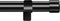 Curtain Rods for Windows 30 to 62 Inch, 1 Inch Black Curtain Rod Set, Stainless Steel Heavy Duty Drapery Rods with Adjustable Brackets for Room Divider, Bedroom, Living room, Kitchen, Bathroom, Black