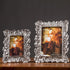 Vintage Picture Frames 4x6 Silver Picture Frame Photo with Glass Front Antique Frame with Leaf Funky Photo Frames Artwork Picture Frame for Tabletop Wall Hanging Wall Frames