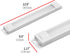 UltraPro 12in. Linkable LED Light Fixture, Selectable Brightness, Slim LED Strip Light, Under Cabinet Lighting, Kitchen Light, HI/OFF/LOW Switch, 44105 White