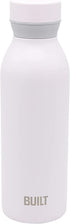 BUILT Cascade Water Bottle, 18 ounces, White