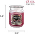 CANDLE-LITE Juicy Black Cherries Single-Wick Candles, 18 oz. Jar, Dark Red