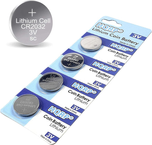 HQRP 4-Pack Coin Lithium Battery Compatible with Accu-Chek Guide Blood Glucose Monitoring System, Sugar Monitor Meter