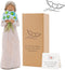 Guardian Angel Figurine, Hand Carved Collectible Figurine Decorative Ornament with Gift Box - Encouragement Gift to Show Love, Sympathy, Gratitude, Friendship or Blessing
