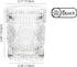 CZUMJJ 10 oz Romantic Water Glasses 6 Pack Premium Drinking Glasses Tumblers Vintage Glassware Set, Perfect for Drinking Whiskey, Juice, Beverages, Beer, Cocktail