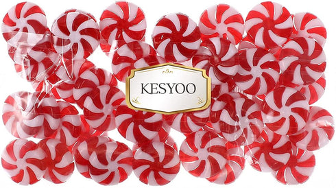 KESYOO 50pcs Christmas Candy Cane Christmas Tree Hanging Peppermint Ornaments for Holiday Decoration Party Favors 25mm