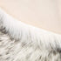 Carvapet Fluffy Shaggy Soft Faux Sheepskin Fur Area Rugs Floor Mat Chair Sofa Cover Beside Carpet for Bedroom Living Room 2x3 ft Rectangle, White with Black Tips