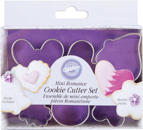 Wilton Mini Romantic Metal Cookie Cutter Set