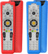2 Pack Protective Case for DirecTV RC66RX Remote Control, Silicone Cover Shock Proof Remote Controller Skin Sleeve Replacement Protector Compatible with DirecTV RC64 RC65 RC66 IR/RF Remote-Red,Blue