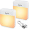 2 Pack LED Night Lights Rechargeable, Dusk to Dawn Sensor, bapro Warm White Stick-On Nightlight Adjustable Brightness for Bedroom, Bathroom, Kitchen, Hallway, Stairs, Kids, Adults, Compact Nightlight