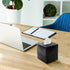 Monarch Abode Monarch Hand Hammered Metal Tissue Box Cover, Matte Black