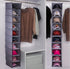 WRITENBACO Hanging Closet Hat Rack 10 Shelf Organizer, Baseball Caps and Hats Storage Holder (Grey)