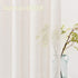 FMFUNCTEX French Door Panel Curtains Window 40" Natural Flax Blend Small Sheer Glass Door Curtain 52" Wide Half Short Curtain with Tiebacks for Patio Glass Doors Set of 2