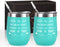 12 Oz Stainless Steel Insulated Friends Wine Tumbler Set of 2, Side By Side or Miles Apart Friends Are Always Close at Heart Wine Tumbler for Friendship Good Friends Long Distance Friends Women, Mint