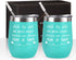 12 Oz Stainless Steel Insulated Friends Wine Tumbler Set of 2, Side By Side or Miles Apart Friends Are Always Close at Heart Wine Tumbler for Friendship Good Friends Long Distance Friends Women, Mint
