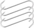 10" Meat Hooks,8mm Heavy Duty S-Hooks HONSHEN Stainless Steel Meat Processing Butcher Hook 4Pack