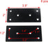 Geesatis 8 Pcs Flat Straight Corner Brace Bracket Connector 3.9 x 2 inch / 99 x 50mm Straight Support Shelf Bracket Corner Brackets, with Mounting Screws, Stainless Steel, Black
