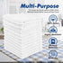 24-Pack White Washcloths - 100% Ringspun Cotton Face Cloths with Double Stitched Side Hem - Multi-Purpose Wash Rags, Bathroom Towel, Kitchen Towel, and Gym Towel - Machine Washable