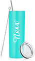 Grandma Gifts, Nana Stainless Steel Insulated Skinny Tumbler with Lid, Christmas Birthday Mother™s Day Gifts for New Grandma Nana Grandmother Gigi Granny Mom Women from Grandchildren(20oz, Mint)