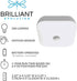 Brilliant Evolution Wireless Motion Sensor LED Ceiling Light, LED Closet Light, Indoor Motion Sensor Light, Outdoor Light, Cordless Battery Operated Light, Garage Light, Waterproof Shower Light