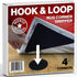 Hook and Loop Large Size Rug Corners - 4 Corner Pack Anti Slip Triangle Gripper - Easy to Lift, No Curling, Anti Skid - Reusable Gel Gripper for Hardwood Floors, Tiles, Hallaway Large Runner- Patented