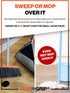 Hook and Loop Large Size Rug Corners - 4 Corner Pack Anti Slip Triangle Gripper - Easy to Lift, No Curling, Anti Skid - Reusable Gel Gripper for Hardwood Floors, Tiles, Hallaway Large Runner- Patented