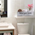 CuffUp Bathroom Decor Box,2 Sides of Funny Signs Farmhouse Bathroom Decor Toilet Paper Holder Rustic Farmhouse Home Decor for Livingroom Kitchen,Counter Table Decor (One Box)