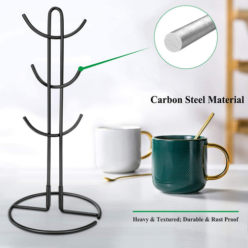 Mug Holder for Wall or Kitchen Coffee Cup Holder with Hooks Suitable for Coffee Cup , Mug?Tea Cup & Storage Rack