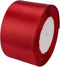 ATRBB 25 Yards 2 inches Wide Satin Ribbon Perfect for Wedding,Handmade Bows and Gift Wrapping (Red)