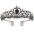 COCIDE Tiara Crowns Crystal Headband Princess Rhinestone Crown with Combs Bride Headbands Bridal Wedding Prom Birthday Party Hair Accessories Jewelry for Women and Girls (L BLACK)