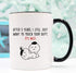 YouNique Designs 3rd Year Anniversary Mug, 11 Ounces, 3rd Wedding Anniversary Coffee Mug for Wife, Second Anniversary Cup for Wife, 3 Year Dating Mug for Her (Black Handle)