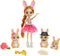 Royal Enchantimals Family Toy Set, Brystal Bunny Doll (6-in/15.2-cm) with 3 Bunny Figures and 4 Accessories, Great Gift for 3-8 Year Olds , Pink