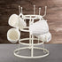 DII Metal Kitchen Storage Collection 3-Tier Mug Tree Stand, 9.5x12.75", Antique White