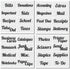 mDesign Plastic Divided Drawer Organizer Storage Bin for Home Office, Desk Drawer, Shelf, Cabinet - 4 Compartments, 12" Long + 32 Adhesive Labels - Clear