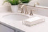 AH AMERICAN HOMESTEAD Disposable Hand Towels for Bathroom - Paper Guest Napkins - Linen-Like Wipes - White, 15.5" x 12" - Ideal For Wedding Reception or Dinner Party (Pack of 100 Quilted Soft White)