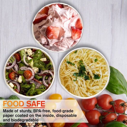 Smygoods 20oz Paper Coffee Cups With Lids, Paper Hot Cups With Lids, 50 Count